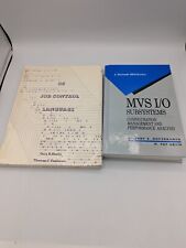 Vintage Computer Programming Books OS Job Control MVS I/O subsystems 1972 1993 picture