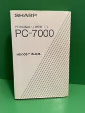 Vtg 1985 Sharp Personal computer PC-7000 MS Dos Operation Manual  picture