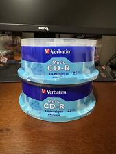 Verbatim CD-R Blank Discs 80 minutes 700 MB TWO - 25 Pack Bundle NEW picture