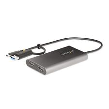 StarTech.com USB-C to Dual-HDMI Adapter - USB-C or A to 2x HDMI Monitors - 4K 60 picture