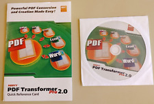 ABBYY PDF Transformer 2.0 Pro 2006 CD Software User Manual Transformer Pro 2.0 picture