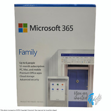 Microsoft Office 365  FAMILY 1 Year Subscription up to 6 USERS (People) - NEW™ picture