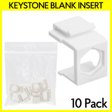 10PCS Keystone Insert with Port Hole for Keystone Wall Plate White F BNC RCA picture