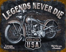 Harley LEgends Never Die Mouse Pad Tin Sign Art On Mousepad picture