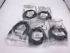 Lot of 5 Monoprice 350MHZ 5E patch cord 5ft 3375 BLACK - NEW picture