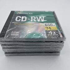 Memorex 6 Pack CD-RW Platinum 650 MB 74 Min 2X 4X Write Speed + (6) Sony disc picture