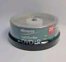 Memorex LightScribe DVD+R 20 PK Spindle 16x/4.7GB /120 min Recordable NEW SEALED picture