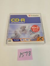 Verbatim CD-R CD-Recordable 1x-52x 80 min 700 mb Unopened NEW Qty 12 Discs  picture