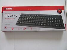 NIP Inland Windows 107 Key PS/2 Keyboard Quiet Type Spill Proof MC855718 picture