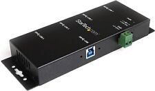 StarTech.com 4-Port USB 3.0 Hub - 5Gbps - Metal Industrial USB-A - Black  picture