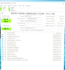 MZ-VLV512D Samsung PM951 512GB TLC PCIe  3.0 x4 NVMe M.2 2280 Solid State Drive picture