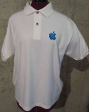 Apple Blue Logo Cotton Short Sleeve Polo Shirt picture