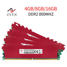 16GB 8GB 4GB DDR2 800MHz PC2-6400U 240Pin DIMM Desktop PC Memory SDRAM LOT RED picture