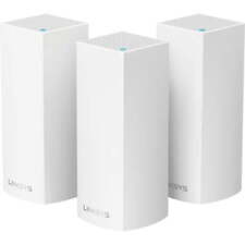 Linksys Velop Mesh Home WiFi System AC2200 Coverage 2.2 Gbps WHW0303 3 Pack picture