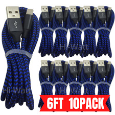 10Pack Bulk 6Ft Fast Charging Cord Lot For iPhone 11 XS 8 7 6 Plus Charger Cable picture