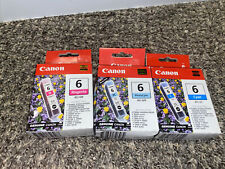 Lot Of 13 New GENUINE CANON 6 BCI Ink Cartridges ~ New Sealed picture
