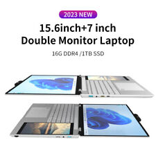 15.6''+ 7''Dual screen 180°Opening Business Laptop 1TB Windows 11 Notebook picture