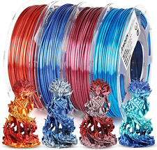 PLA 3D Printer Filament,Pla Filament 1.75Mm,Silk Shiny Filament Bundle, Red Gold picture