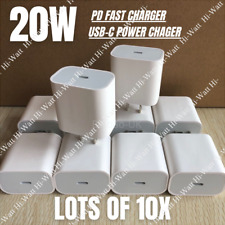 10X Lot 20W PD USB-C Power Adapter For iPhone 11/12 Pro Max XR Fast Wall Charger picture