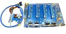 Crypto Mining PCI-E Riser Kit 1 to 4 Splitter PCI-E x1 to PCI-E x16 picture