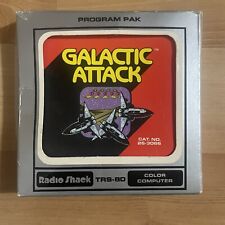 Galactic Attack Radio Shack TRS-80 Video Game MANUAL & BOX ONLY Vintage Tandy picture