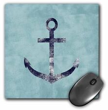 3dRose Nautical Blue Anchor MousePad picture