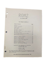 Vintage 1984 Polar Engineering ROM2 v4.7 User's Manual for Model 100 picture