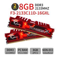 G.Skill Ripjaws 16GB 2x 8GB DDR3 2133MHz F3-2133C11D-16GXL PC3-17000 DIMM Memory picture