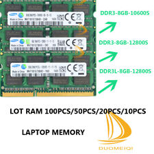 LOT 100PCS Samsung 8GB 2RX8 DDR3L / DDR3 12800L / 12800S / 10600S Laptop Memory picture