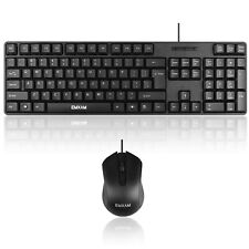 USB Wired Keyboard And Mouse Universal for Desktop Computer Windows PC picture