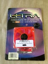 UV Case Fan Ultra ULT31356 Translucent 12VDC 80mm Red. 2-X picture