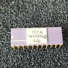 Vintage RCA Purple Ceramic & Gold/Silver 22 Pin DIP Chip Processor MW95540D picture