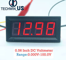 0.36/0.56 0-100V 4 Bit Three wires Digital LED Voltmeter Panel Meter Display Red picture