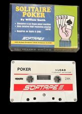 Apple II Game Softape Solitaire Poker 1979 RARE HTF APS-879 picture