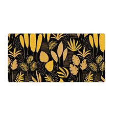 Home Office Writing Desk Computer Laptop Mat Pad Yellow leaves 90x45 picture