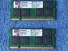 Lot of 2 Kingston 2GB PC2-6400 DDR2 Laptop Memory [Part# HPK800D2S6/2G] picture