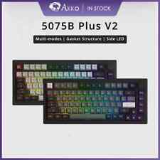 Akko 5075B Plus Black & Silver/Dracula 75% Mechanical Gaming Keyboard RGB picture