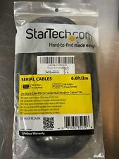 StarTech 2m Black DB9 RS232 Serial Null Modem Cable F/M SCNM9FM2MBK picture