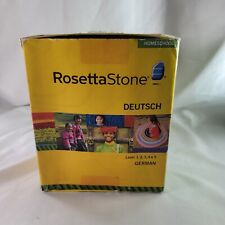 Rosetta Stone Deutsch German Level 1-5 NO head phones or application card 2010 picture