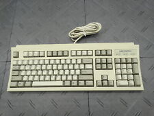 Micron Mechanical Keyboard Ergonomic PS/2 Wired RT6856TW Beige Mainframe RARE picture