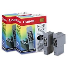 Canon BCI-21 Ink Tank-Black (2 Pack) Genuine Sealed picture