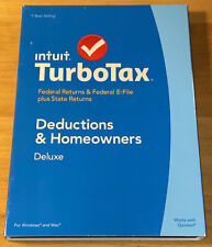 2014 TurboTax Deluxe Federal & STATE Turbo Tax New Factory sealed CD  Retail Box picture