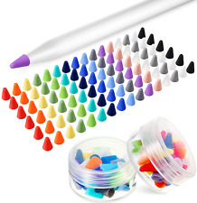 Weewooday 96 Pieces Nib Cover Silicone Nibs Caps Compatible with Apple Pencil 1S picture