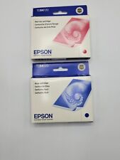 Epson OEM Red & Blue Ink Cartridges TO54720 TO54920 R800 R1800 Exp: 2010 Sealed picture