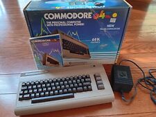 Commodore 64 Personal Computer Keyboard W/Box, Power Cord, Manual Tested/Works picture