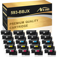 Multi Pack E525W Toner Cartridge for Dell E525 525w 593-BBJX BBJU BBJW BBJV Lot picture
