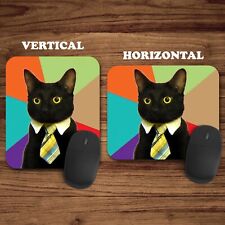 Funny Cat Mr. Whiskers Boss Meme Mouse Pad Mat Mousepad Office School Gaming picture