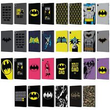 OFFICIAL BATMAN DC COMICS LOGOS LEATHER BOOK WALLET CASE COVER FOR APPLE iPAD picture