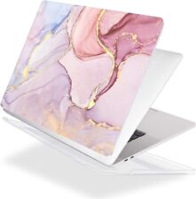 Mektron Pink Gold Marble Laptop Case For Macbook Pro 16 Hard Shell Cover Protect picture