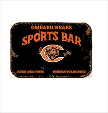 Chicago Bears Sports Fans Welcome Mouse Pad Tin Sign Art On Mousepad picture